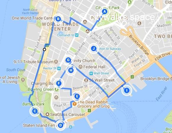 walking map of greenwich village